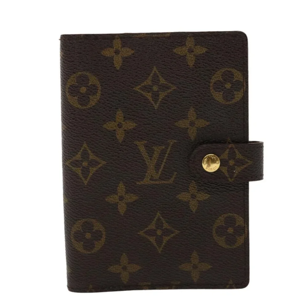 LOUIS VUITTON Monogram Agenda PM Day Planner Cover LV Auth